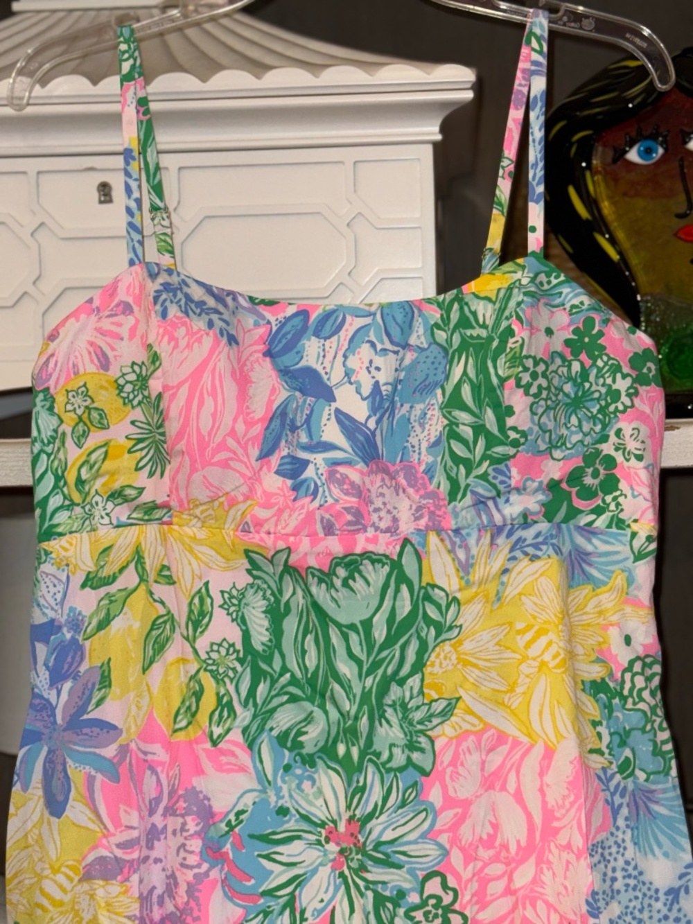 Lilly Pulitzer sz 12 Haliey midi dress multi bright delight patch nwt - Picture 5 of 7